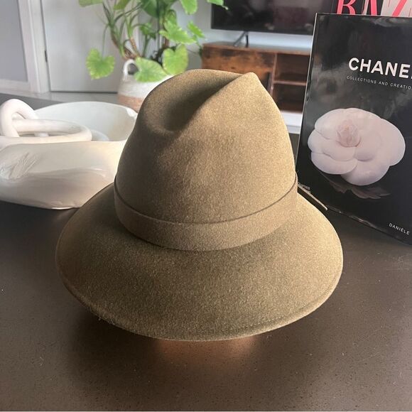Frank Glive Olive 100% Wool Olive Green Fedora - Picture 2 of 6